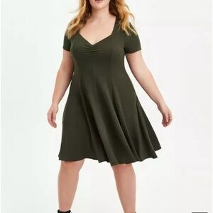 Torrid Mini Slub Rib Fluted Dress
